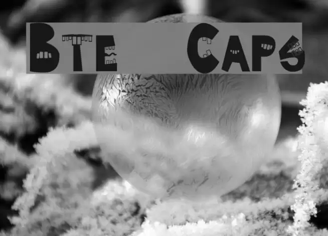 Byte  Caps Font examples