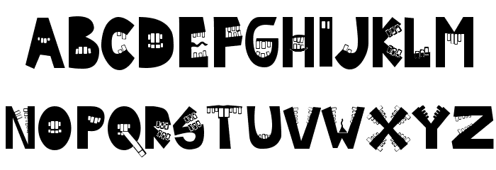 Byte Caps Font LOWERCASE