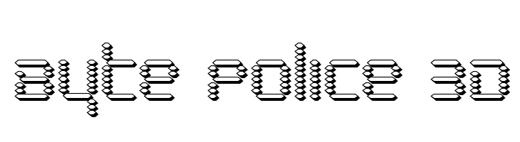 Byte Police 3D  नि: शुल्क फ़ॉन्ट्स डाउनलोड