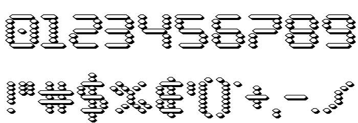 Byte Police 3D Font OTHER CHARS