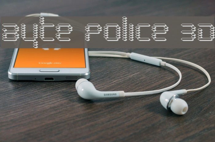 Byte Police 3D Font examples