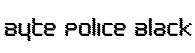 Byte Police Black  Frei Schriftart Herunterladen