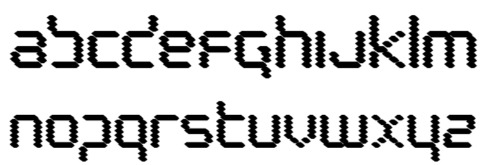 Byte Police Black Font LOWERCASE