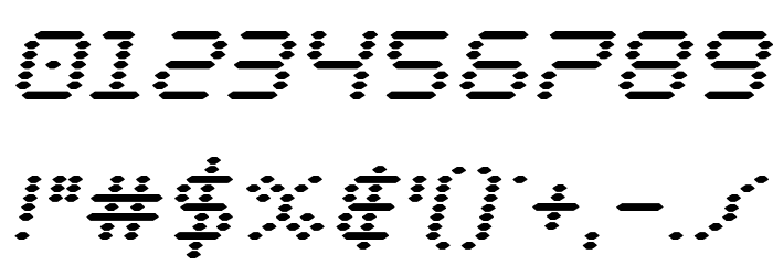Byte Police Bold Italic Font OTHER CHARS