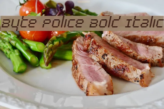 Byte Police Bold Italic Example 3