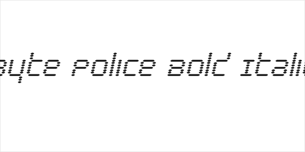 Byte Police Bold Italic Logo