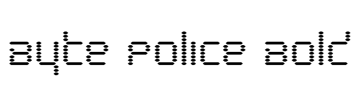 Byte Police Bold  免费字体下载