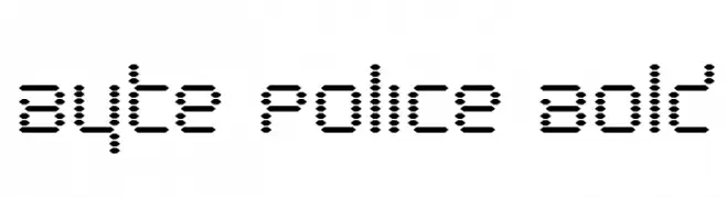 Byte Police Bold  Frei Schriftart Herunterladen