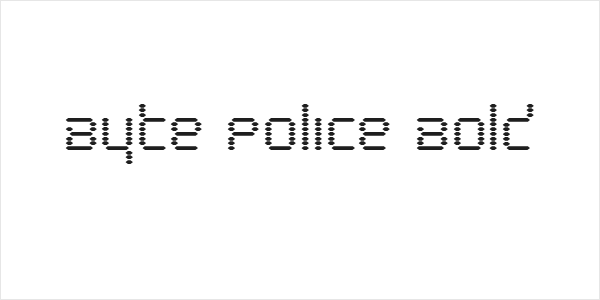 Byte Police Bold Logo