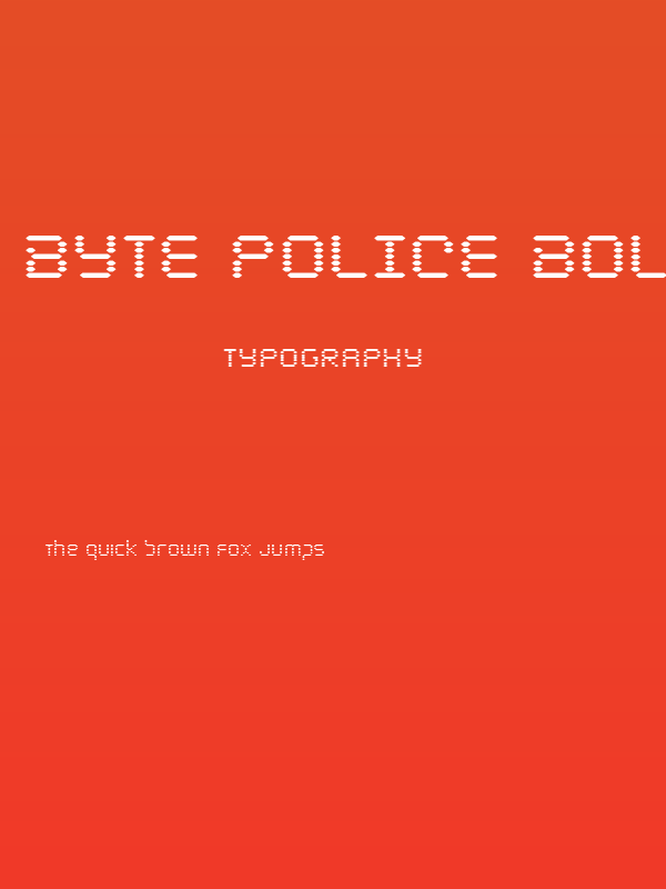 Byte Police Bold Poster