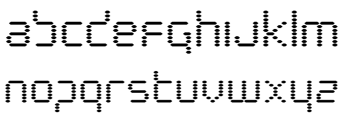 Byte Police Bold Font LOWERCASE