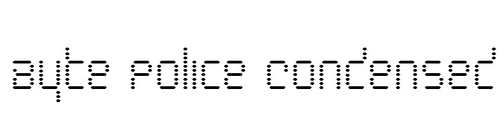 Byte Police Condensed Font