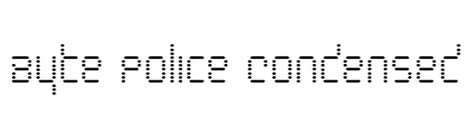 Byte Police Condensed  Frei Schriftart Herunterladen
