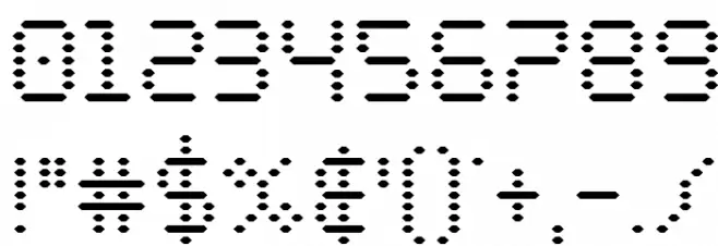 Byte Police Condensed Font OTHER CHARS
