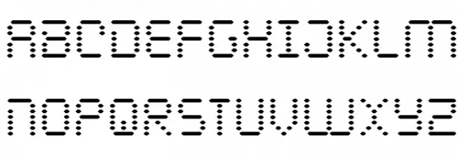 Byte Police Condensed フォント 大文字