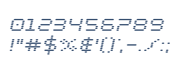 Byte Police Expanded Italic Other Characters
