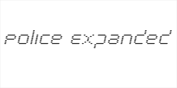 Byte Police Expanded Italic Logo