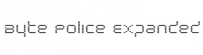 Byte Police Expanded  Frei Schriftart Herunterladen