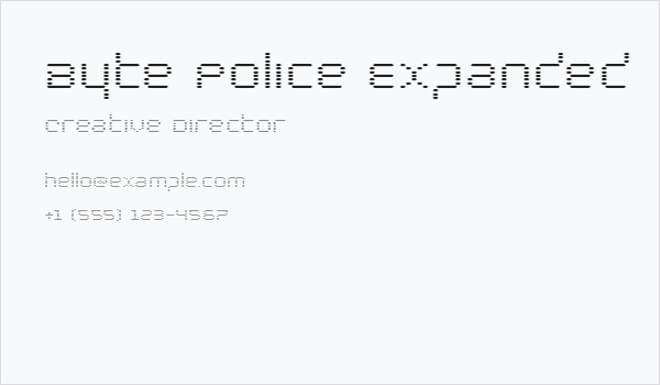 Byte Police Expanded Business Card