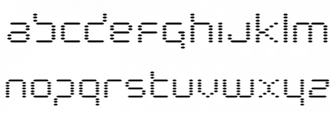 Byte Police Expanded Schriftart Kleinbuchstaben