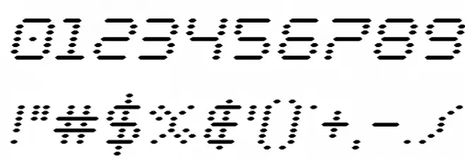 Byte Police Italic Font OTHER CHARS