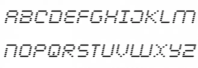 Byte Police Italic Fuentes MAYÚSCULAS