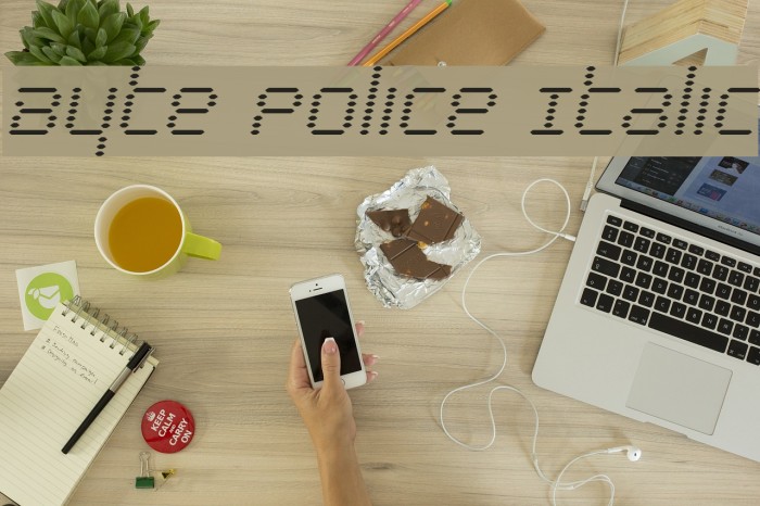 Byte Police Italic Example 1