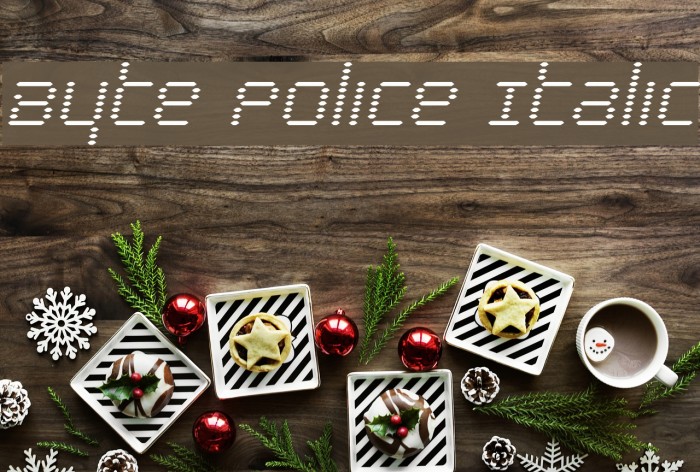 Byte Police Italic Example 2