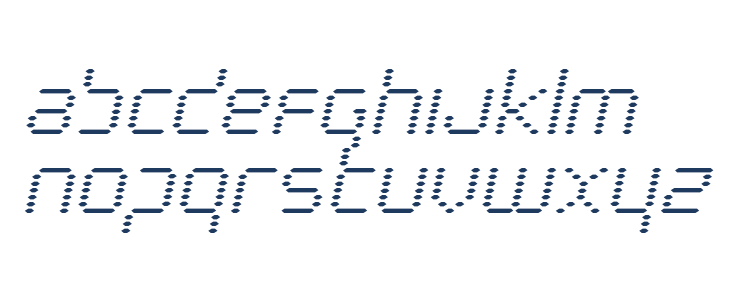 Byte Police Italic Lowercase