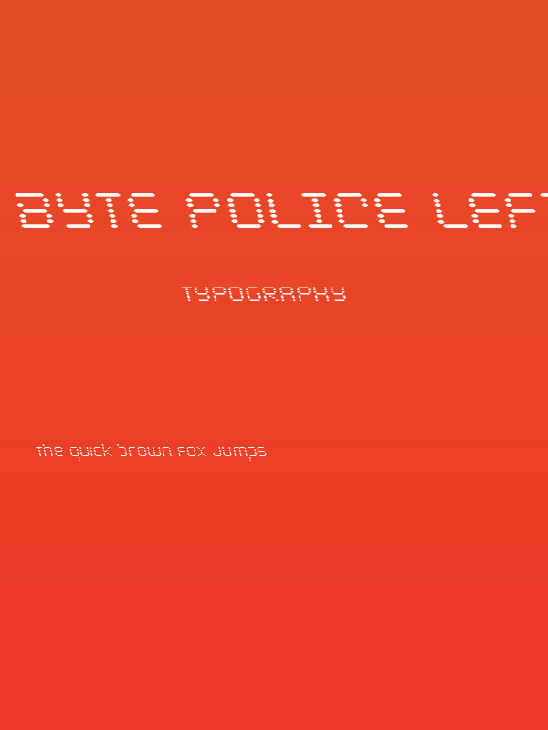 Byte Police Leftalic Poster