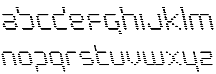 Byte Police Leftalic Font LOWERCASE