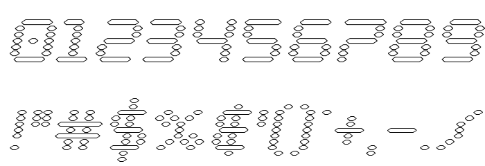 Byte Police Outline Italic Font OTHER CHARS