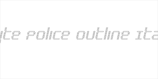 Byte Police Outline Italic Logo