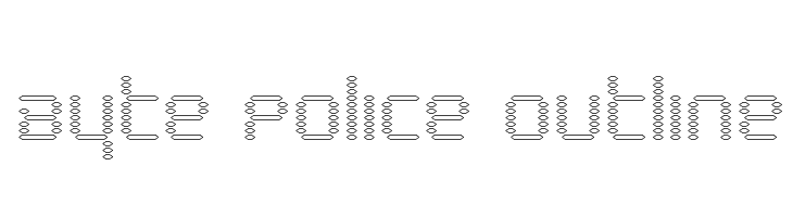 Byte Police Outline  Descarca Fonturi Gratis