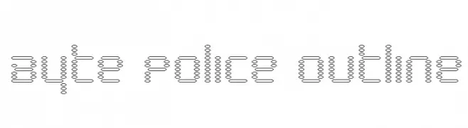Byte Police Outline  Descarca Fonturi Gratis