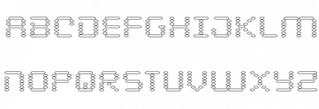 Byte Police Outline Schriftart Groß