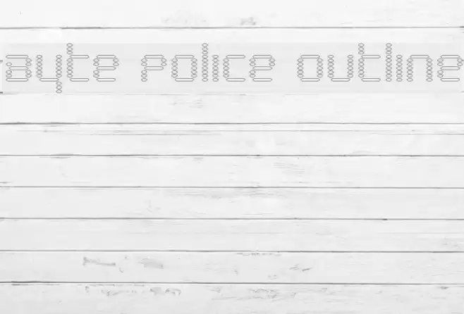 Byte Police Outline Font examples