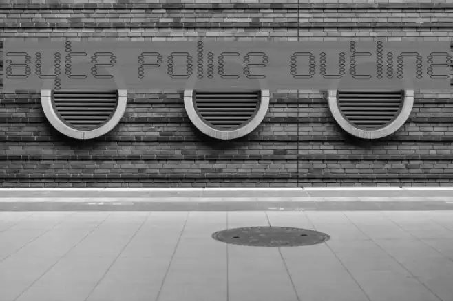 Byte Police Outline Font examples