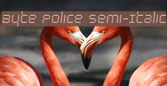 Byte Police Semi-Italic Example 1