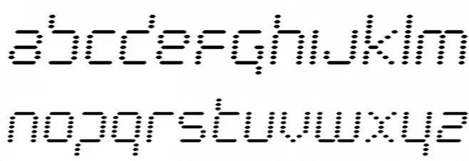 Byte Police Semi-Italic 字体 小写