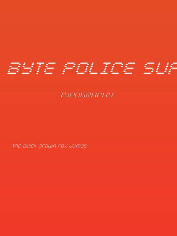Byte Police Super-Italic Poster