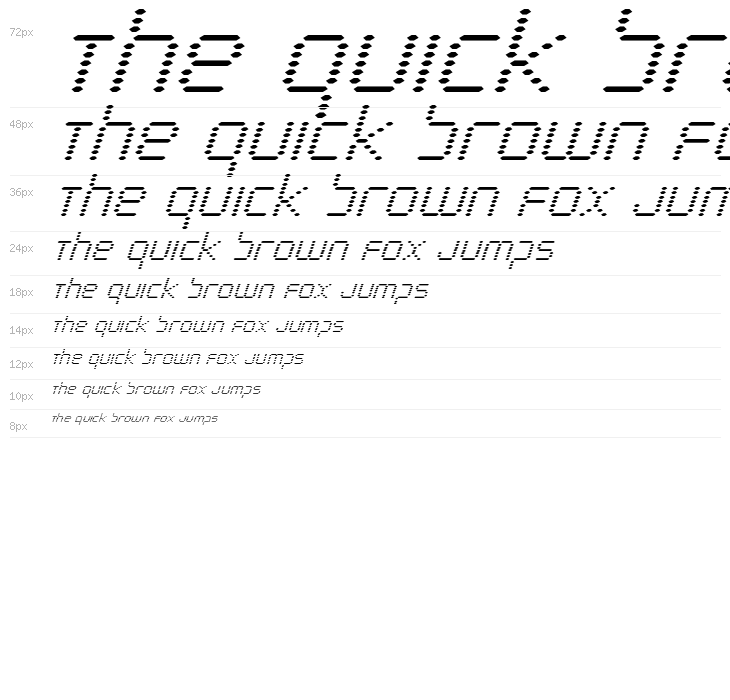 Byte Police Super-Italic Waterfall