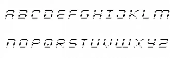 Byte Police Title Italic 字体 大写
