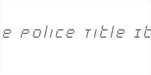 Byte Police Title Italic Logo