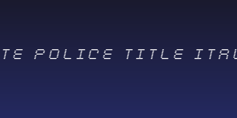 Byte Police Title Italic Social Header