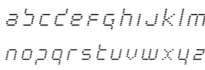 Byte Police Title Italic Font LOWERCASE
