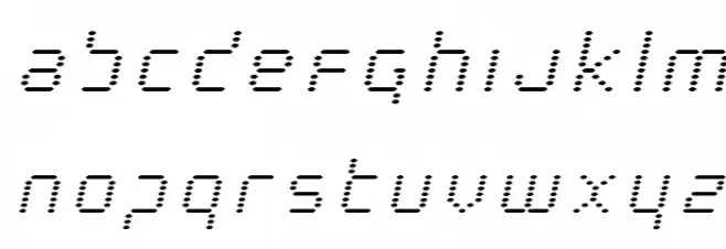 Byte Police Title Italic 字体 小写