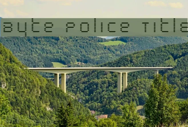 Byte Police Title Example 1