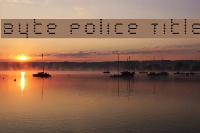 Byte Police Title Example 2