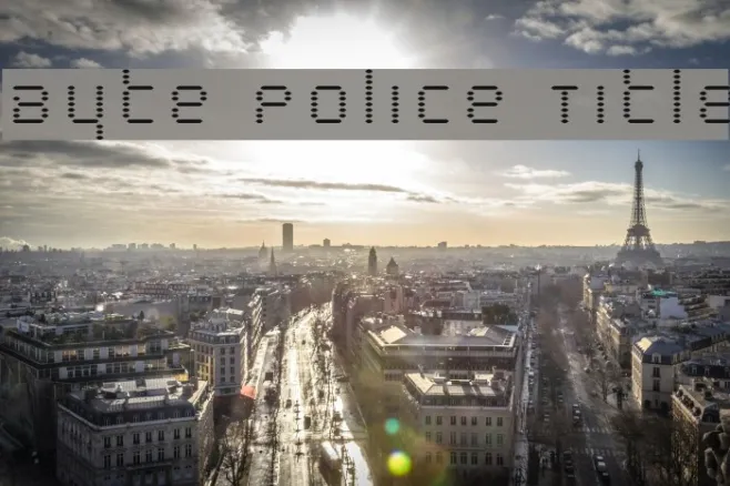 Byte Police Title Example 3